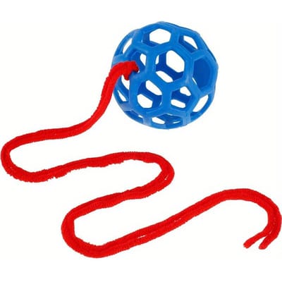 Balle à friandises pour cheval Distributeur de foin Balle jouet à suspendre Jouet d'alimentation pour cheval Cheval Chèvre Mouton Soulager le stress Balle à friandises pour cheval bleu