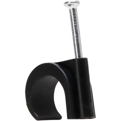Spijkerclip 16-20mm Zwart 10 Stuks