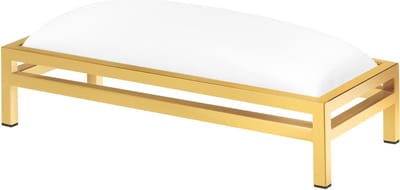 armsteun wit/gold- Handkussen/Armsteun/Armsteun nagelstyliste/Handkussen voor manicure