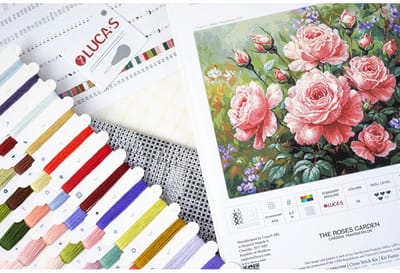 Borduurpakket Luca-S - The Roses Garden - De Rozentuin - B717