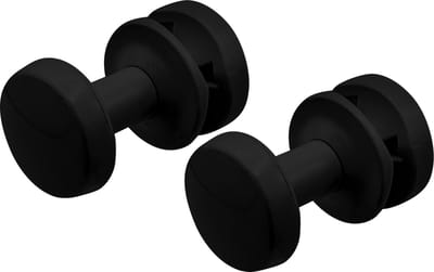 BELRAD handdoekknoppen voor handdoekradiator – 2 stuks – Zwart