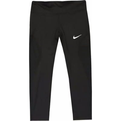 Nike Logo Print Retro Sportstijl Elastische Hoge Taille Rechte Pijp Leggings Dames Leggings Zwart AA4440-010 M black
