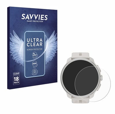 Savvies - Screenprotector voor Suunto Race 2 - Folie Beschermfolie transparant 18 Stuks