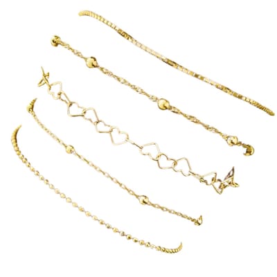 Livano Armband - Staal - Nep Zilver - Dames - Nep Goud