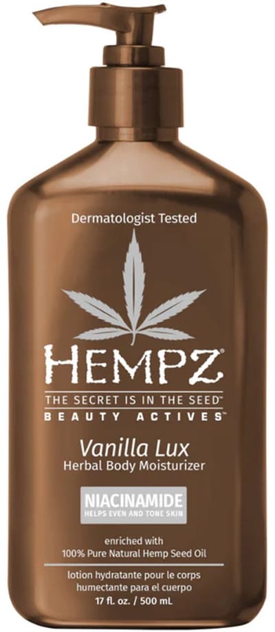 Hempz Vanilla Lux Body Moisturizer with Niacinamide 500ml - Hydraterende Crème - Body Lotion voor Dames en Heren - Hydraterend & Verzachtend