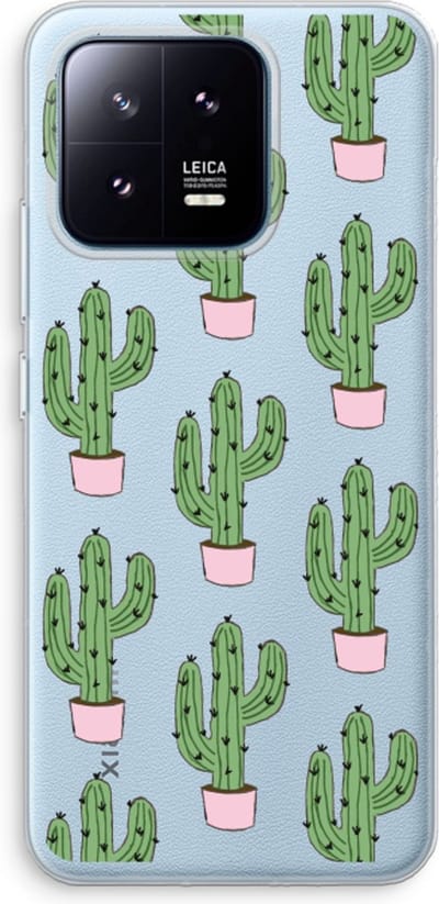 Case Company® - Hoesje geschikt voor Xiaomi 13 Pro hoesje - Cactus Lover - Soft Cover Telefoonhoesje - Bescherming aan alle Kanten en Schermrand