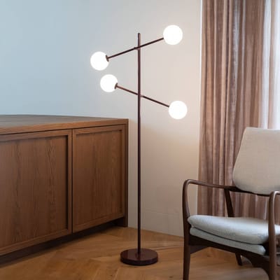 it's about RoMi Vloerlamp Copenhagen - Rood - 48x26x170cm - Modern - Staande lampen voor Woonkamer - Slaapkamer