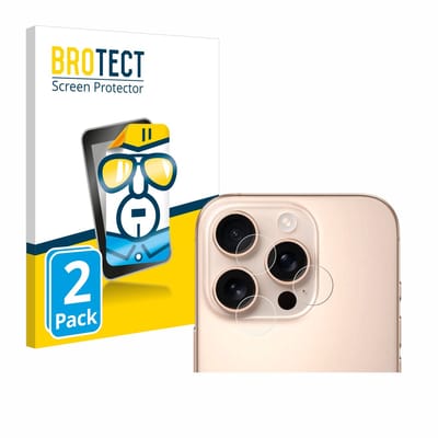 BROTECT - Screenprotector voor Apple iPhone 16 Pro Max (ALLEEN Camera Lens) - Folie Beschermfolie transparant 2 Stuks