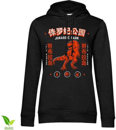 Jurassic Park - Isla Nublar Girls dameshoodie zwart