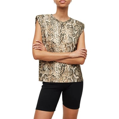 AllSaints Mika Noche Tank Yellow Größe: L | Tanktops Outlet | Damen | Gelb
