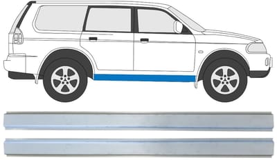 Reparatie dorpel voor Mitsubishi Pajero Sport 1996-2008 / Links + Rechts / Set