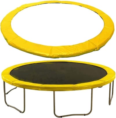 Trampoline Randkussen - Veiligheidspad Springhoes - Trampoline Veiligheid - Water- en UV-bestendig - 6ft tot 16ft - Geel