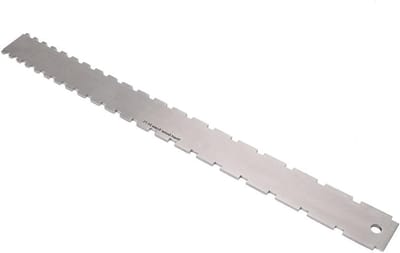 Professionele Tool voor het Niveaueren van Gitaarhals - Notched Straight Edge voor Fretboard en Frets, Roestvrij Staal, Precisie en Betrouwbaarheid