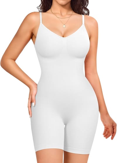 Dailygoods- Shapewear Dames - Naadloze Body Shaper - Buikweg Bodysuit - Verstelbare Schouderriem - Ademend Ondergoed - Comfortabele Pasvorm - Bodyshaper