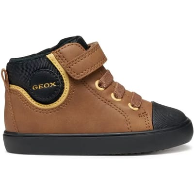 GEOX GISLI PEUTERJONGENS Sneakers - TABAK/ZWART - Maat 25