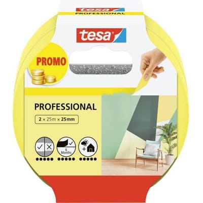 tesa afplakband Professional schilderstape washi papier nauwkeurig afplakken – 2x25m x 25mm