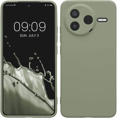 kwmobile telefoonhoesje geschikt voor Xiaomi Poco F7 Pro - Hoesje voor smartphone - Precisie camera uitsnede - In grijsgroen