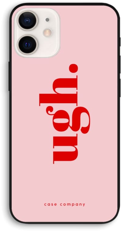Case Company® - Hoesje geschikt voor iPhone 12 hoesje - Ugh - Biologisch Afbreekbaar Telefoonhoesje - Bescherming alle Kanten en Schermrand
