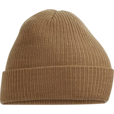 Beechfield Geribde muts Polylana (Koekje)
