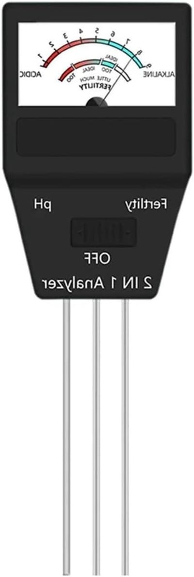 Bodem PH Meter - Vruchtbaarheidsmeter - Planten Verzorgen - 3 Sondes Meting - 8.5 cm Sonde - Zilver