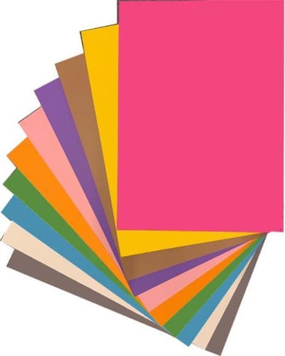 Grote vellen XL Knutselkarton Chokoo - Surprisekarton - Hobbykarton - Fotokarton - 50x70 cm - 10 grote gekleurde vellen - Gratis Verzonden