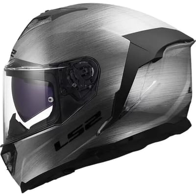 LS2 FF818 Storm III helm Jeans glans titanium
