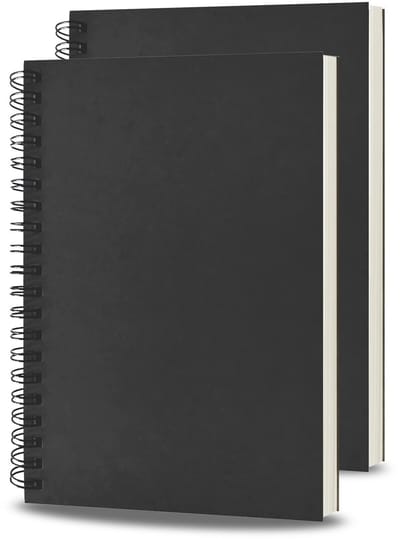 Dailygoods- Notitieboek A4 - Spiraalboek - 76 Pagina's - Kraftpapier - Blanco Papier - Duurzaam Schrijfnoteboek - Schrijfblok