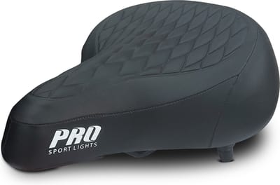 Fietszadel Unisex Selle Foamvulling Zadel Fiets Dames Heren Cruiser Royal - Zwart