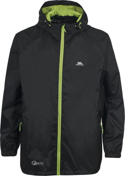 Trespass Qikpac Jas Zwart 2XS Man