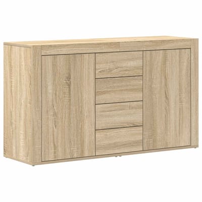 vidaXL - Dressoir - Sonoma - Eik - 120 - x - 36 - x - 69 - cm - Bewerkt - hout