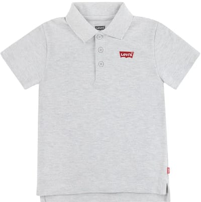 Levi´s ® Kids Back Neck Tape Korte Mouw Poloshirt Grijs 5 Years Jongen