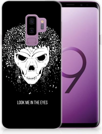 Silicone Back Case Samsung Galaxy S9 Plus Skull Hair