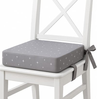 Kinderstoel verhoger kussen Stoelverhoger voor kinderen - 32x32x8 cm cm Schuimvulling Afneembare en wasbare hoes Roos Comfortabele zit Ondersteuning aan tafel Galaxy