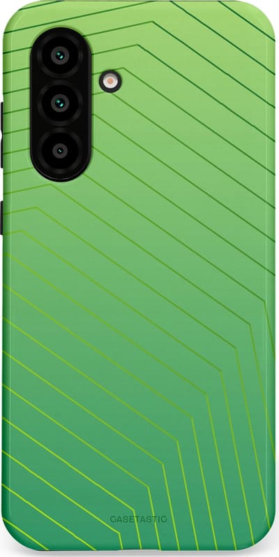 Casetastic Hoesje Geschikt voor Samsung A56 / A36 - Stijlvolle Beschermende Duo-layer Case - Neon Groen Net