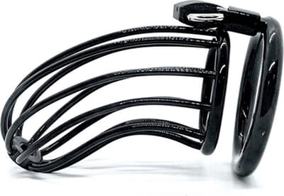 Black Line - Outlined - Kuisheidskooi met Tralies - Zwart 55 mm