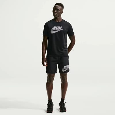 Nike Miler Dri-FIT Run Energy T-Shirt - Zwart - Maat M - Heren