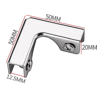 Clip de fixation pour carreaux de céramique en acier inoxydable 304, clip de renfort pour aquarium, rainure d'angle à angle droit, croix en T, type L