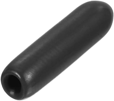 Rubberen Eindkappen 15 stuks - 1/16 inch (2 mm) ID - Beschermdoppen voor Schroefdraad en Meubels - Zwart