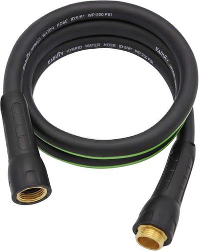 Hybride tuinslang 5/8 inch x 6 voet - Lichtgewicht en flexibel met draaibare handgreep