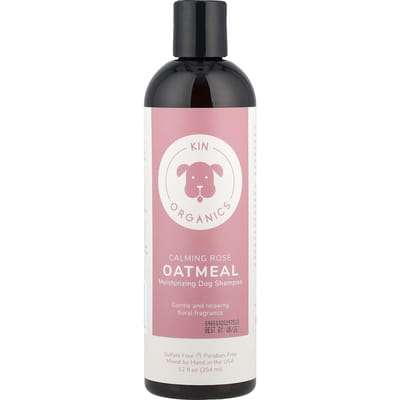 Kin+Kind, Shampoing Hydratant Bio à l'Avoine pour Chien, Rose Apaisante, 354ml (12 fl oz) pink