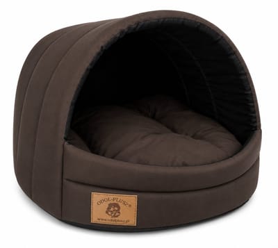 Honden- en Kattenhuis Bed - Maat L, Comfortabel, Duurzaam, Wasbaar, Ideaal voor Honden en Katten, Stevig en Warm, bruin