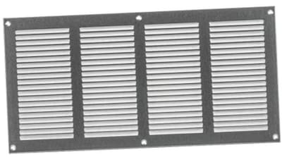 Ventilatierooster 400x200mm met Insectenhor - Metalen Roosters voor Ventilatie - Gegalvaniseerd Staal
