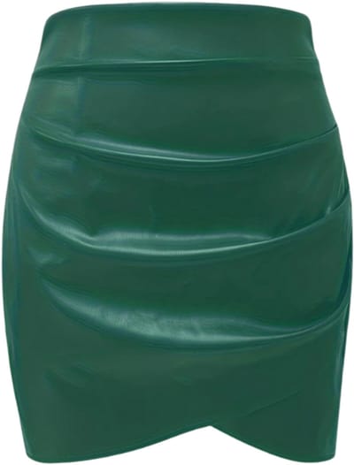 Livano Leren Rok - Broek - Legging - Dames - Jurk - Latex - Groen - Maat S