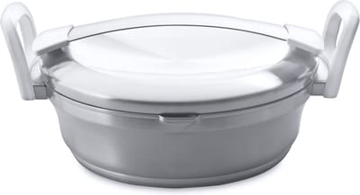 Sauteerpan met dubbele handgreep en deksel 24 cm - Wit - PFAS-vrij