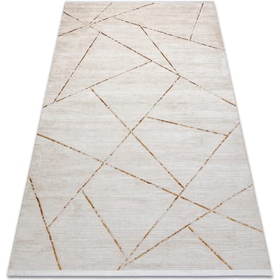 Kleden Rugsx Modern tapijt DUKE 51557 crème / goud 160x220 cm