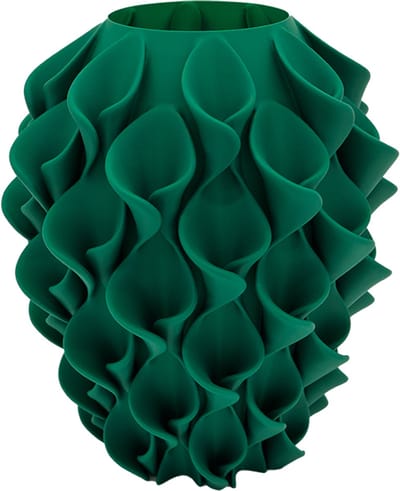 Bluma moderne vaas - Decoratieve vaas - Maretak Groen - 3d geprinte vaas – geschikt voor droogbloemen - 20CM