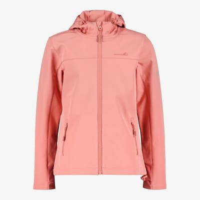 Mountain Peak kinder softshell jas roze - Maat 110/116