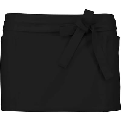 Schort/Tuniek/Werkblouse Unisex One Size Kariban Black 100% Katoen