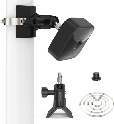 Paalbeugel - Camera houder - Veiligheid camera - Universele montage - 5 cm diep - Zwart