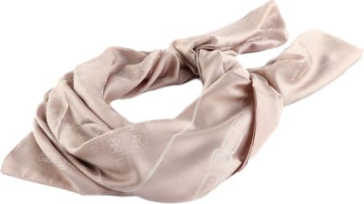 GUESS Sjaal Noelle Kefiah Scarf 125X125 Rose Logo Oud roze